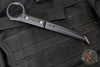RMJ Stabby Guy- Ringed Chisel Tip- Textured Black Finished- Black G-10