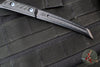 RMJ Stabby Guy- Ringed Chisel Tip- Textured Black Finished- Black G-10