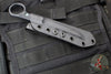 RMJ Stabby Guy- Ringed Chisel Tip- Textured Black Finished- Black G-10