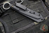 RMJ Stabby Guy- Ringed Chisel Tip- Tungsten Finished- Black G-10- Bronze Hardware