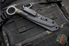 RMJ Stabby Guy- Ringed Chisel Tip- Tungsten Finished- Dirty Olive G-10- Bronze Hardware