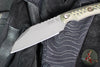 RMJ Coho- Small EDC Knife- Tungsten Gray- Dirty Olive G-10 Handle- MAGNACUT
