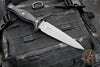 RMJ Tactical Raider Dagger Fixed Blade Combat Knife- Tungsten Finish- Black G-10