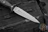 RMJ Tactical Raider Dagger Fixed Blade Combat Knife- Tungsten Finish- Black G-10