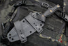 RMJ Tactical Raider Dagger Fixed Blade Combat Knife- Tungsten Finish- Black G-10