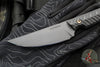 RMJ Unmei Fixed Blade Knife- Graphite Black Finished-  Black G-10 Handle