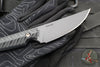 RMJ Unmei Fixed Blade Knife- Graphite Black Finished-  Black G-10 Handle