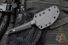 RMJ Unmei Fixed Blade Knife- Midnight Bronze Finished-  Black G-10 Handle