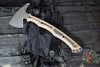 RMJ Tactical- Storm Crow Tomahawk- Tungsten Cerakote Finished- Hyena Brown G-10