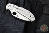 Spyderco Harpy Folding Knife- Stainless Steel Handle- Hawkbill Satin Blade C08P