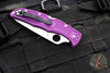 Spyderco Endura Lockback Folder- Purple FRN Handle- Satin Flat Ground Blade C10FPPR