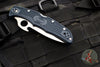Spyderco Endura- Emerson Opener- Dark Gray Handle- Satin Plain Edge Blade C10PGYW