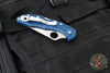 Spyderco Delica Flat Ground Lockback Folder- Cobalt Blue FRN Handle- Satin SPY27 Steel Blade