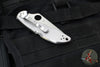 Spyderco Delica- Stainless Steel Handle- VG-10 Satin Flat Ground Plain Edge Blade C11P