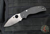 Spyderco Sage 6 Button Lock Folder- Carbon Fiber/Black G-10 Handle- Satin CPM S30V Blade C123CFBCLP