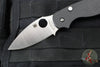 Spyderco Sage 6 Button Lock Folder- Carbon Fiber/Black G-10 Handle- Satin CPM S30V Blade C123CFBCLP
