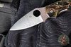 Spyderco Chaparral Raffir Noble Designed Handle Satin Flat Ground Lockback Knife C152RNP