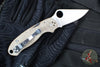 Spyderco Para 3 Folder- Brown Canvas Micarta Handle- Satin CPM CRU-WEAR Blade C223MPCW