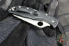 Spyderco Endela Lockback Folder- Black Handle- Satin Flat Ground Blade C243PBK