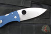 Spyderco Bodacious Compression Lock Folder- Cobalt Blue FRN Handle- Satin SPY27 Steel Blade C263GPCBL