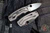 Spyderco PITS2- SLIPIT Slipjoint- Matte Finished Titanium Handle- Satin M398 Blade C269TIP