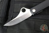 Spyderco Essenza Liner Lock Folder- Black Aluminum Handle- Satin Blade C272ALBKP