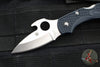 Spyderco Dragonfly Compact Folding Knife- Drop POint- Emerson Opener- Gray FRN Handle- Satin Blade C28PGYW2