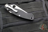 Spyderco Military Folding Knife- Compression Lock- Modified Clip Point- Black G-10- Satin Serrated Blade C36GPS2