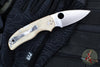 Spyderco Native 5 Lockback Folder- Brown Micarta Handle- Satin CPM-Cru Wear Steel Blade C41MPCW5