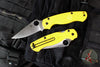 Spyderco Paramilitary 2- Salt Series- Yellow Lightweight Handle-Satin Magnacut Blade C81PYL2