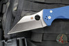 Spyderco Yojimbo Folder- Wharncliffe Edge- Cobalt Blue G-10 Handle- Satin SPY27 Steel Blade C85GPCBL2