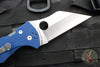Spyderco Yojimbo Folder- Wharncliffe Edge- Cobalt Blue G-10 Handle- Satin SPY27 Steel Blade C85GPCBL2