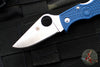 Spyderco Manbug- Cobalt Blue FRN Handle- Satin SPY27 Steel Blade MPCBL