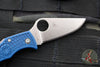 Spyderco Manbug- Cobalt Blue FRN Handle- Satin SPY27 Steel Blade MPCBL