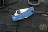 Spyderco Manbug- Cobalt Blue FRN Handle- Satin SPY27 Steel Blade MPCBL