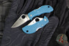 Spyderco Manbug- Blue FRN Handle- Satin K390 Steel Blade MFPK390
