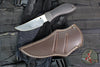 Spyderco Moran Fixed Blade- Upswept- Gray/Black FRN Handle- Damasteel Blade FB01PGYD SN 914/1180