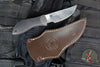 Spyderco Moran Fixed Blade- Upswept- Gray/Black FRN Handle- Damasteel Blade FB01PGYD SN 914/1180