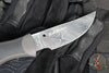 Spyderco Moran Fixed Blade- Upswept- Gray/Black FRN Handle- Damasteel Blade FB01PGYD SN 914/1180