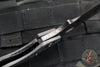 Mick Strider Custom XL-Grandpa Finished Drop Point Nightmare Grind- Double Flamed Ti Handles- Winged Skull Graphic