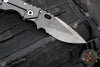 Mick Strider Custom XL-Grandpa Finished Spear Point- Double Flamed Ti Handles- Winged Skull Graphic