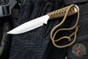 Strider Knives Fixed Blade- Satin CTS-XHP Blade- Brown Cord