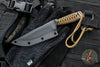 Strider Knives Fixed Blade- Satin CTS-XHP Blade- Brown Cord
