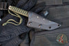 Strider Knives Fixed Blade- Tanto Edge- Green Cord- Satin Blade