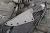 Strider Knives Fixed Blade- Titanium- Tanto Edge- Anodized And Flamed- Black Cord TETI3