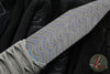 Strider Nail- Titanium- Blued And Zig Zag Flamed- Grey Cord ZIG1