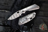 Strider Knives SnG- Drop Point- CC Performance- Stonewashed Titanium Handle- Ghost Stripe Blade