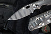 Strider Knives SnG- Drop Point- CC Performance- Stonewashed Titanium Handle- Ghost Stripe Blade