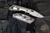 Strider Knives SnG- Drop Point- CC Performance- Stonewashed Titanium Handle- Ghost Stripe Blade