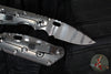 Strider Knives SnG- Drop Point- CC Performance- Stonewashed Titanium Handle- Ghost Stripe Blade
